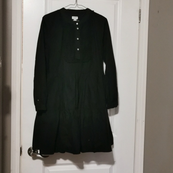 J. Crew Dresses & Skirts - J. Crew Elegant Black Tiered Long Sleeve Dress